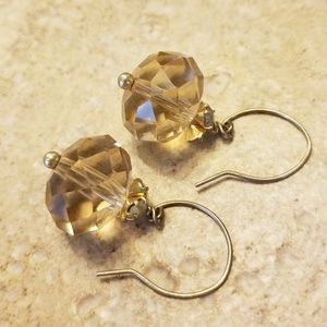 Stella & Dot champagne bauble earring-retired